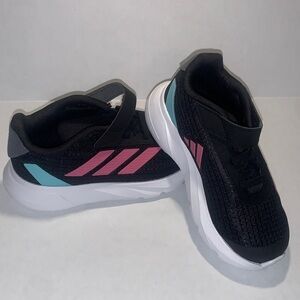 ADIDAS Duramo SL running shoes kids size 9 Black/Pink IG0729